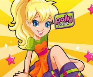 yapboz Polly ana kahramanı katta oturan Polly Pocket